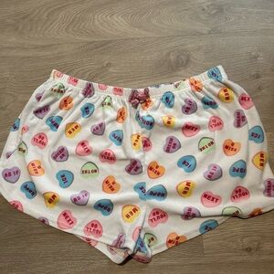 Valentines heart shorts